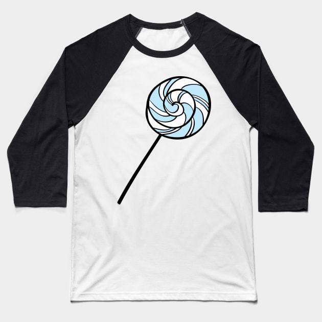 Blue candy Baseball T-Shirt by Weldi - 33 Studio Design